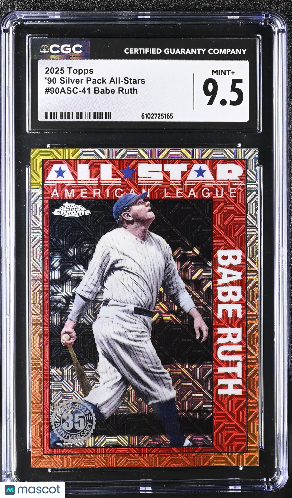 2025 Topps Babe Ruth '90 Silver Pack All-Stars #90ASC-41 CGC 9.5 Yankees