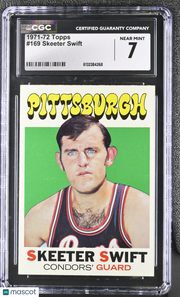 1971-72 Topps Skeeter Swift #169 CGC 7 Bakersfield Condors