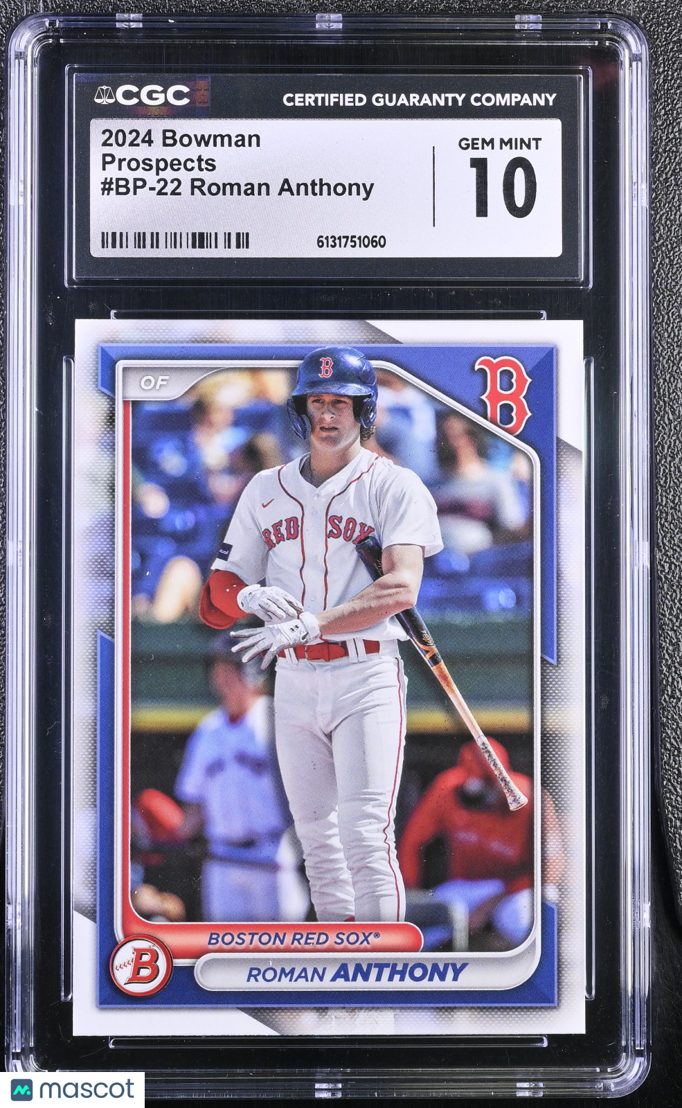 2024 Bowman Roman Anthony Rookie Prospects #BP-22 CGC 10 Boston Red Sox