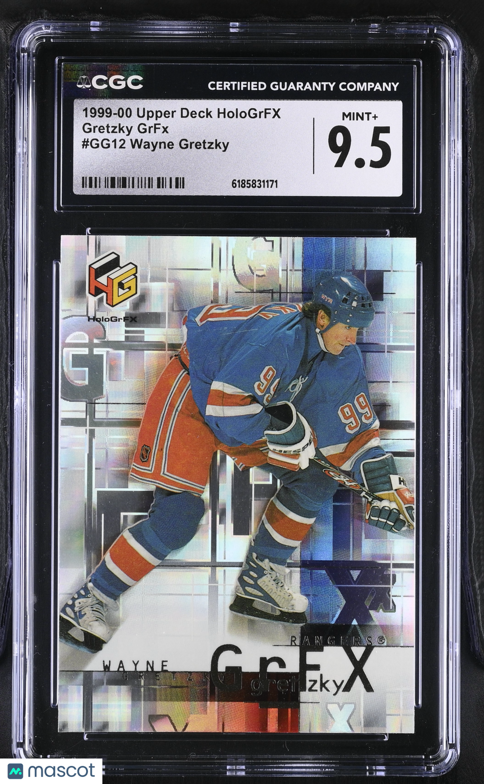 1999-00 Upper Deck Hologrfx Wayne Gretzky GrFx #GG12 CGC 9.5 New York Rangers