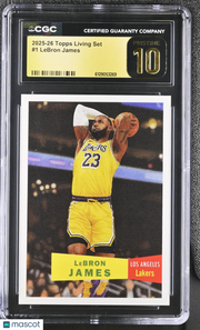 2025-26 Topps Living Set LeBron James #1 CGC 10 Pristine Lakers
