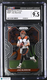 2020 Panini Prizm Joe Burrow Rookie #307 CGC 9.5 Cincinnati Bengals