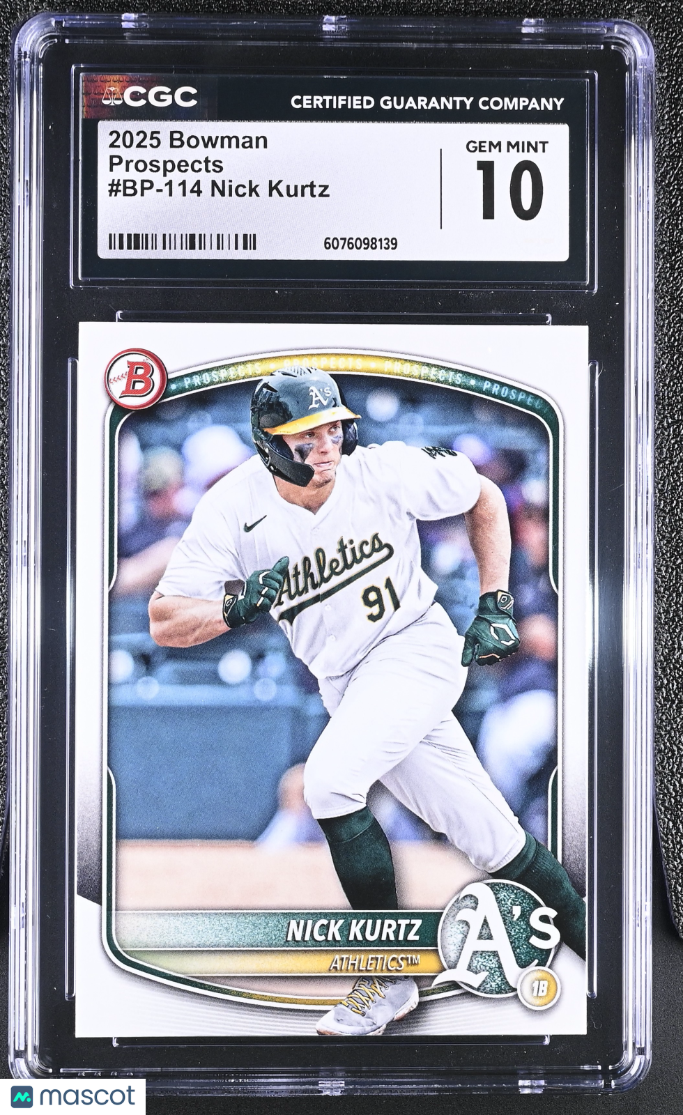 2025 Bowman Nick Kurtz Prospects #BP-114 CGC 10