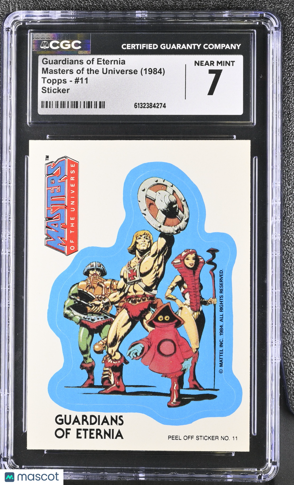 1984 Topps Masters Of The Universe Guardians of Eternia Sticker #11 CGC 7