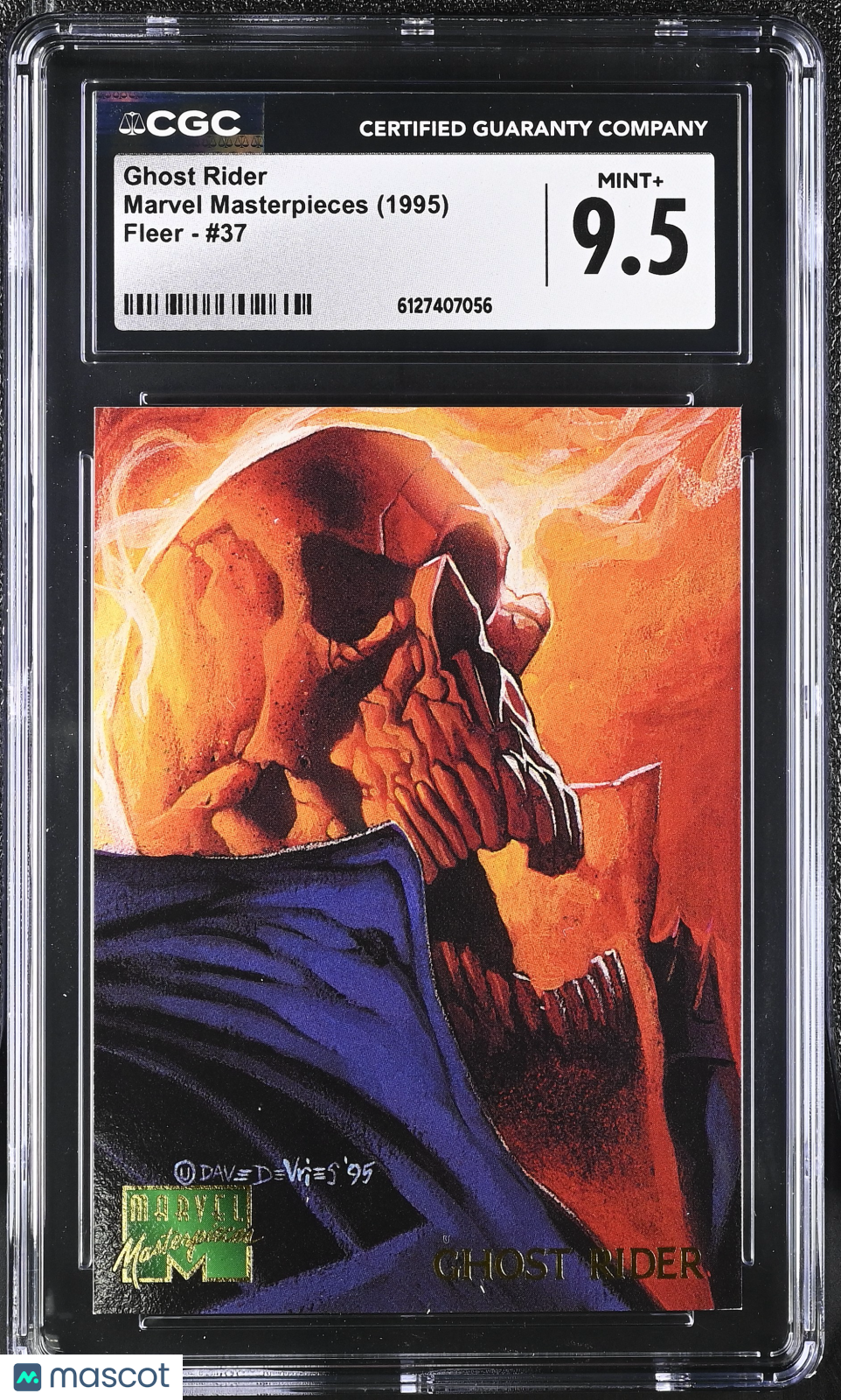 1995 Fleer Marvel Masterpieces Ghost Rider #37 CGC 9.5