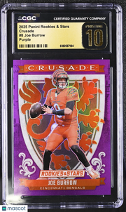 2025 Panini Rookies & Stars Joe Burrow Purple /35 Crusade #8 CGC 10 Pristine