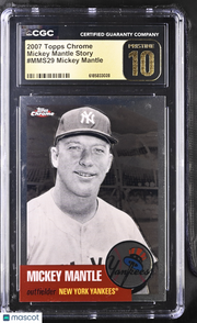 2007 Topps Chrome Mickey Mantle Story #MMS29 CGC 10 Pristine Yankees