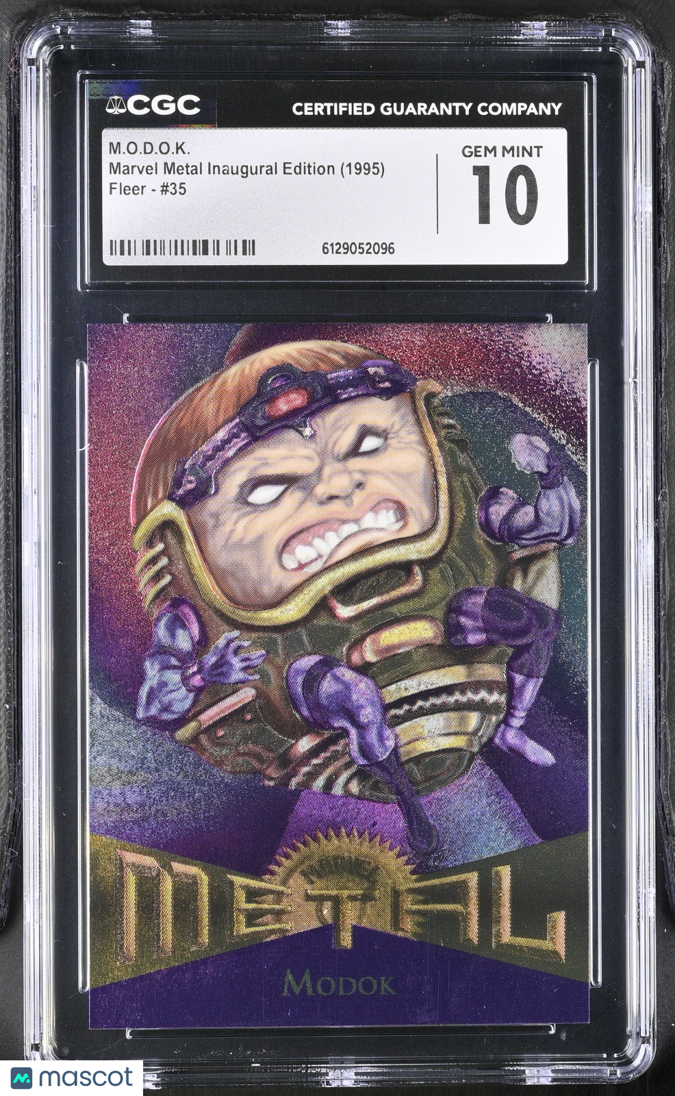 1995 Fleer Marvel Metal Inaugural Edition Modok #35 CGC 10