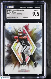2025 Panini Phoenix Ashton Jeanty Rookie Color Blast #13 CGC 9.5 Raiders