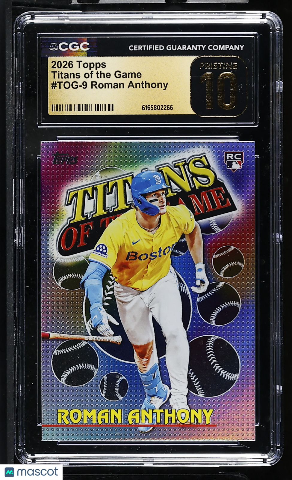 2026 Topps Roman Anthony Rookie Titans of the Game TOG-9 CGC 10 Pristine Red Sox