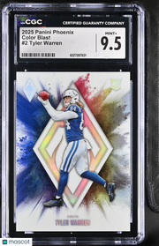 2025 Panini Phoenix Tyler Warren Rookie Color Blast #2 CGC 9.5 Colts