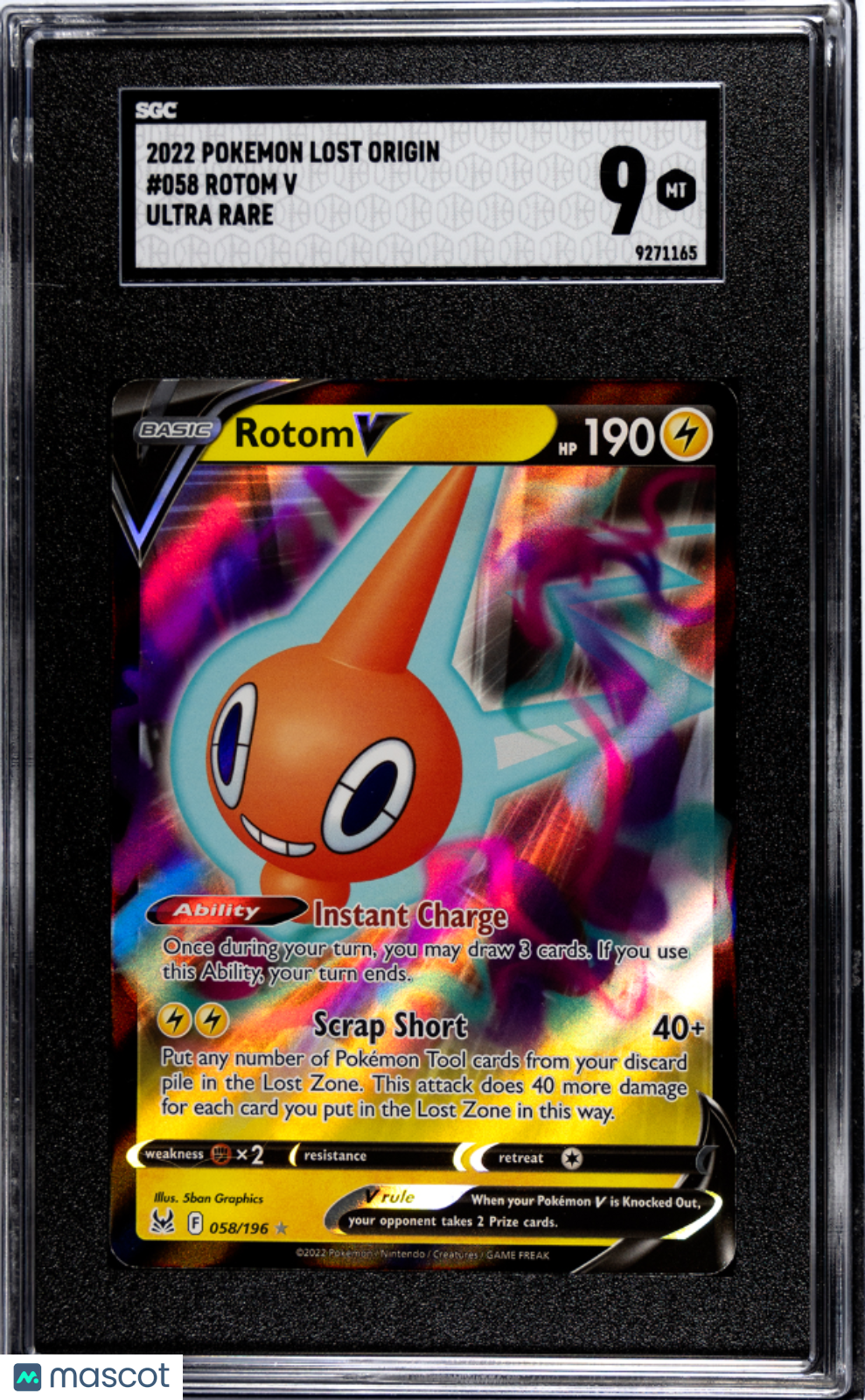 2022 Pokemon Lost Origin Rotom V SGC 9 #058
