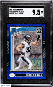 2024 Donruss Optic Cooper Dejean Blue Glitter Prizm Rookie #221 SGC 9.5 Eagles