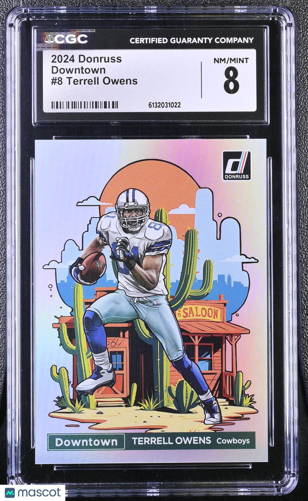 2024 Donruss Terrell Owens Downtown #8 CGC 8 Dallas Cowboys
