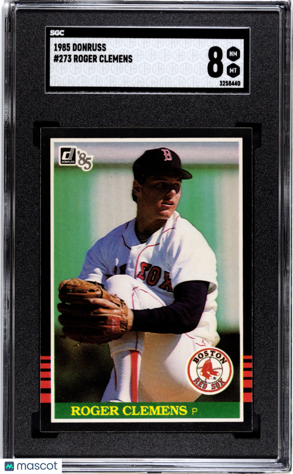 1985 Donruss Roger Clemens Rookie #273 SGC 8 Boston Red Sox
