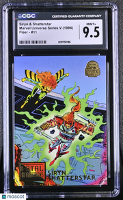 1994 Fleer Marvel Universe Series V Siryn & Shatterstar #11 CGC 9.5