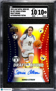 2025 Leaf Metal Sonia Citron Draft Bound Autograph 246 #DA-SC1 SGC 10