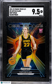 2024 Panini Prizm D.P. Caitlin Clark Deep Space Silver Rookie #8 SGC 9.5 Iowa