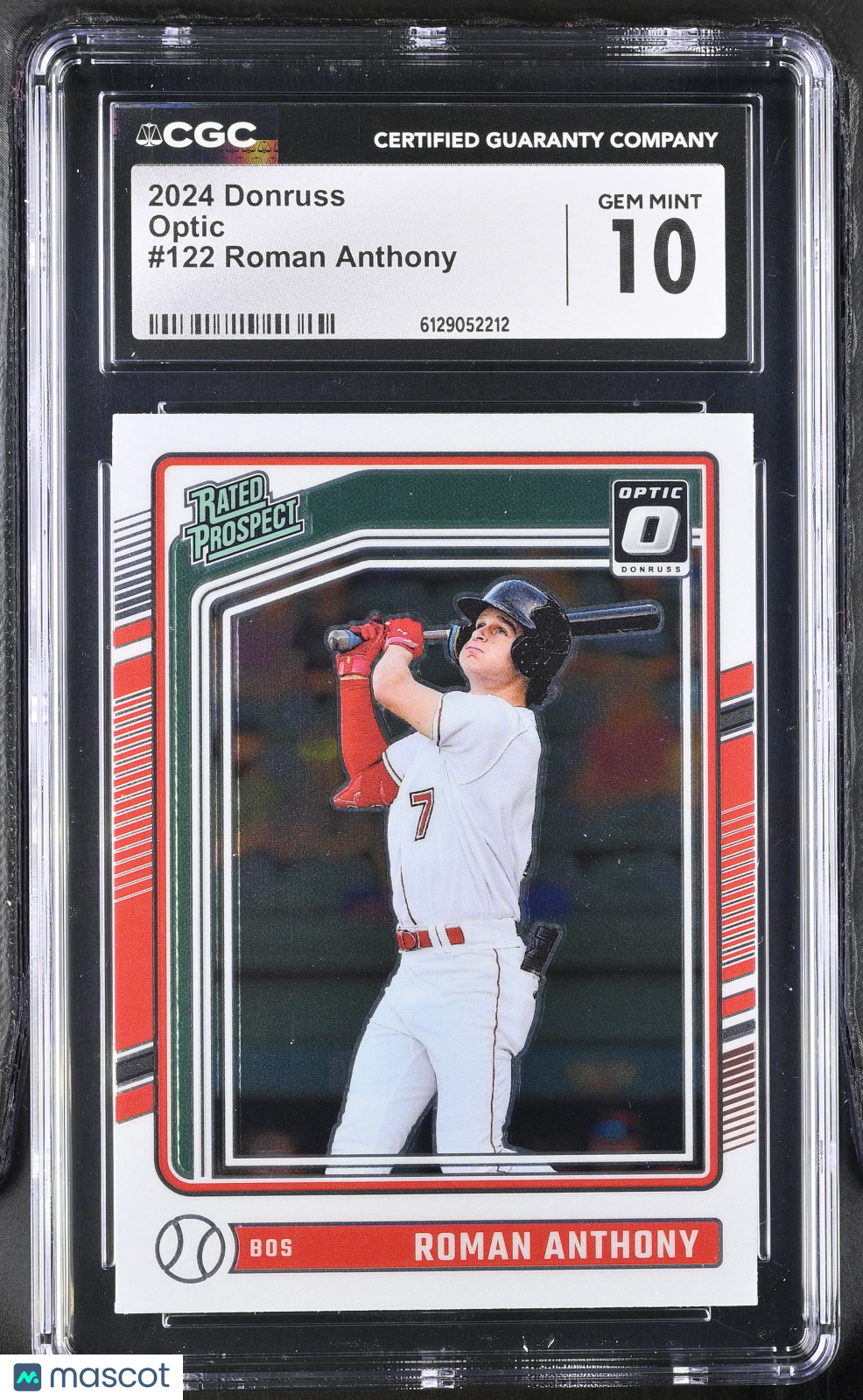 2024 Donruss Roman Anthony Rookie Optic #122 CGC 10 Boston Red Sox