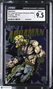 1995 Skybox DC Legends Power Chrome Aquaman Hard Hitters #H-16 CGC 9.5