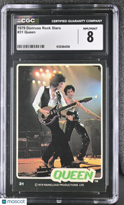 1979 Donruss Rock Stars Queen #31 CGC 8