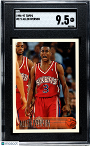 1996 Topps Allen Iverson Rookie #171 SGC 9.5 Philadelphia 76ers