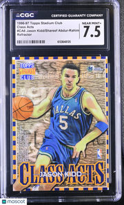 1996-97 Stadium Club Jason Kidd/Shareef Abdur-Rahim Class Acts #CA6 CGC 7.5