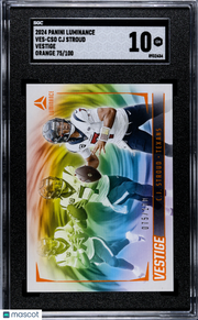 2024 Panini Luminance CJ Stroud Vestige Orange /100 #VES-CSO SGC 10 Texans