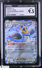 2025 Pokemon Phantasmal Flames Empoleon ex Holo 070/094 CGC 9.5 #070/094