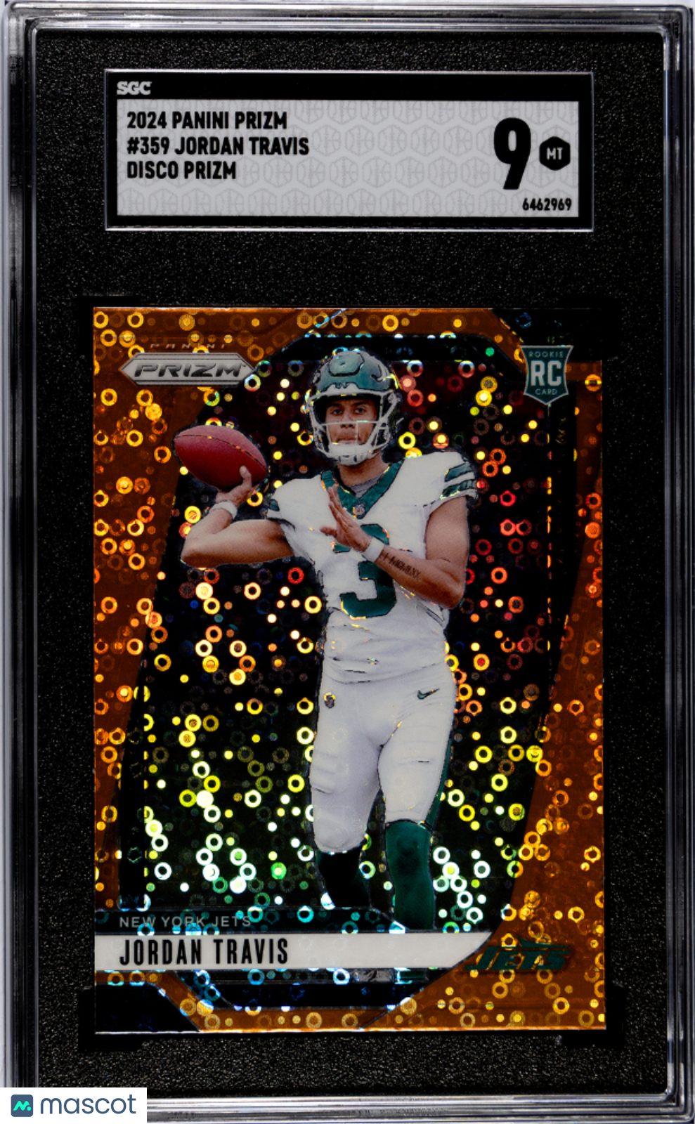 2024 Panini Prizm Jordan Travis Disco #359 SGC 9