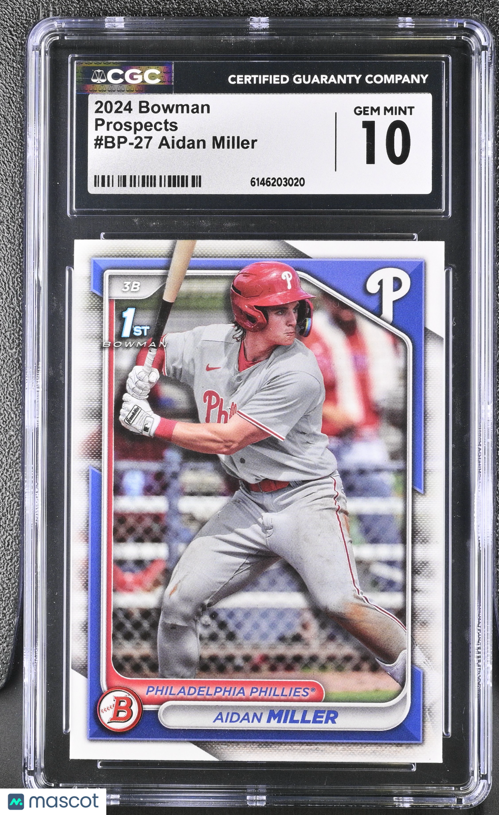 2024 Bowman Aidan Miller #BP-27 Prospects CGC 10