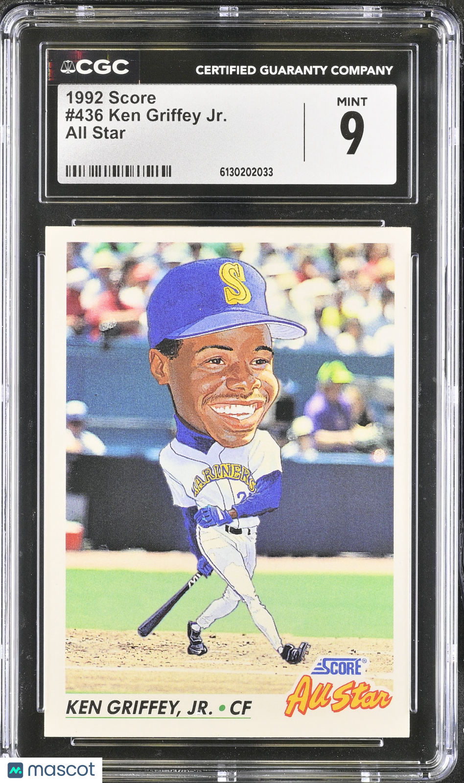 1992 Score Ken Griffey Jr. #436 CGC 9 Seattle Mariners