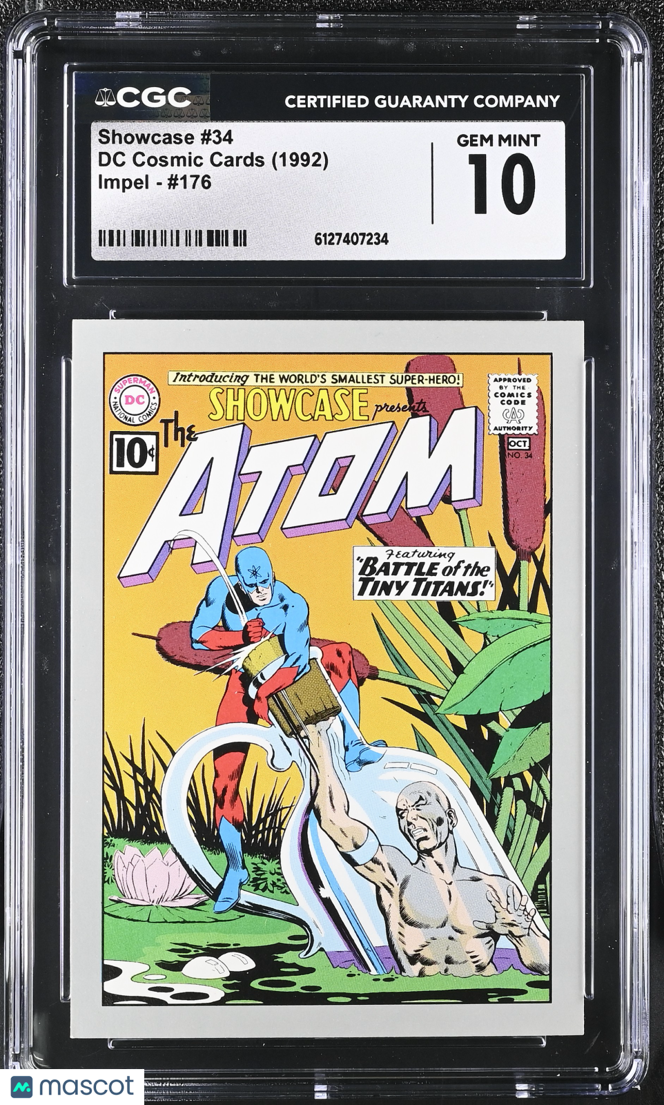 1992 Impel DC Cosmic Cards Showcase #34 The Atom #176 CGC 10