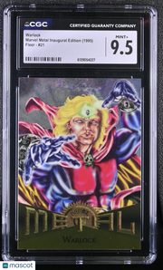 1995 Fleer Marvel Metal Inaugural Edition Warlock #21 CGC 9.5