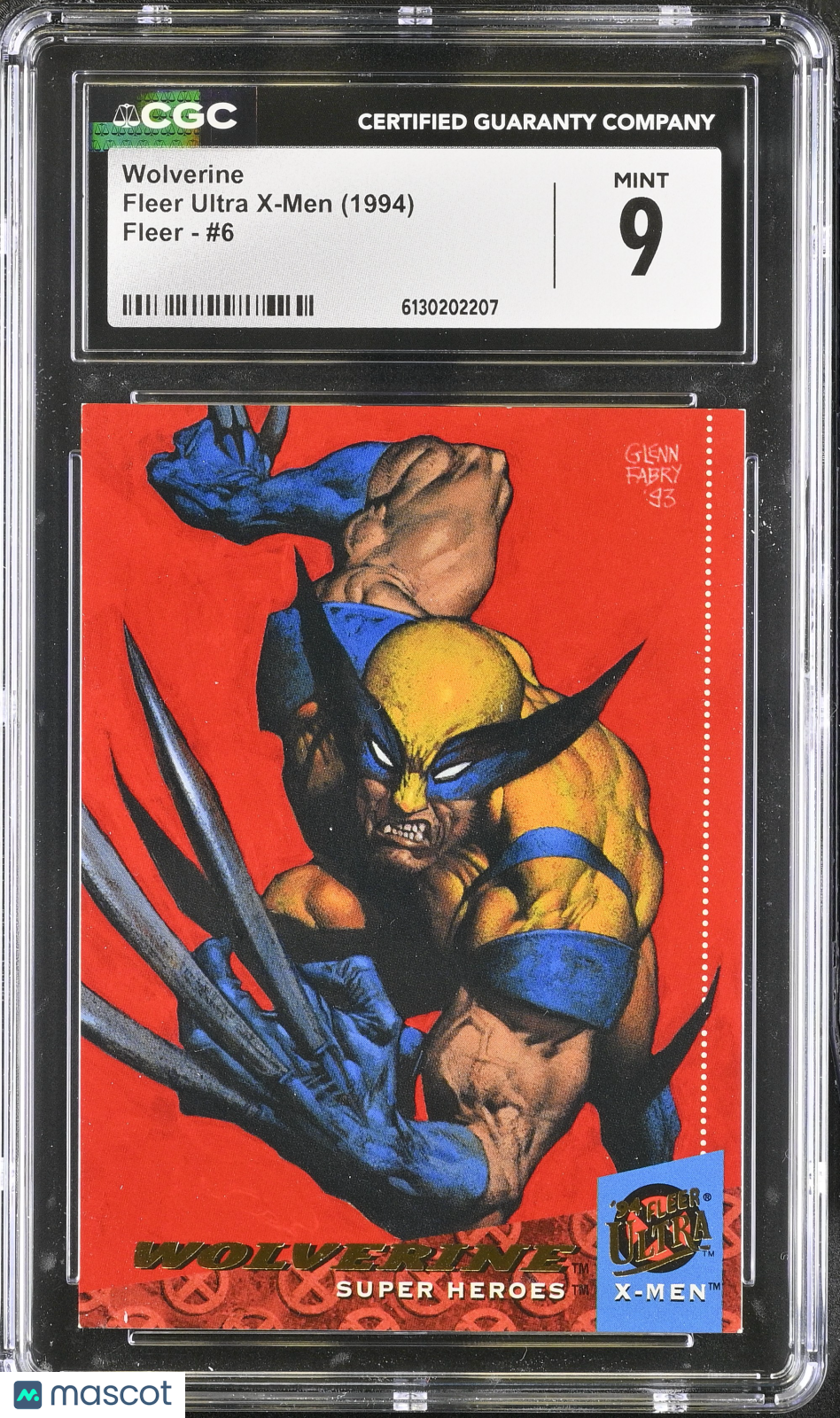1994 Fleer Ultra X-Men Wolverine #6 CGC 9
