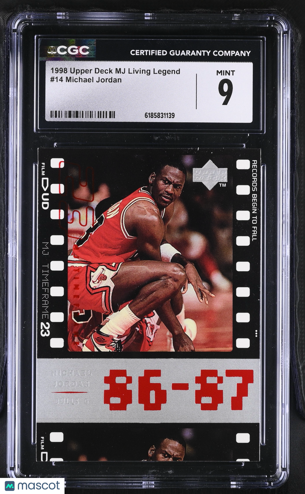 1998 Upper Deck MJ Living Legend Michael Jordan #14 CGC 9 Chicago Bulls