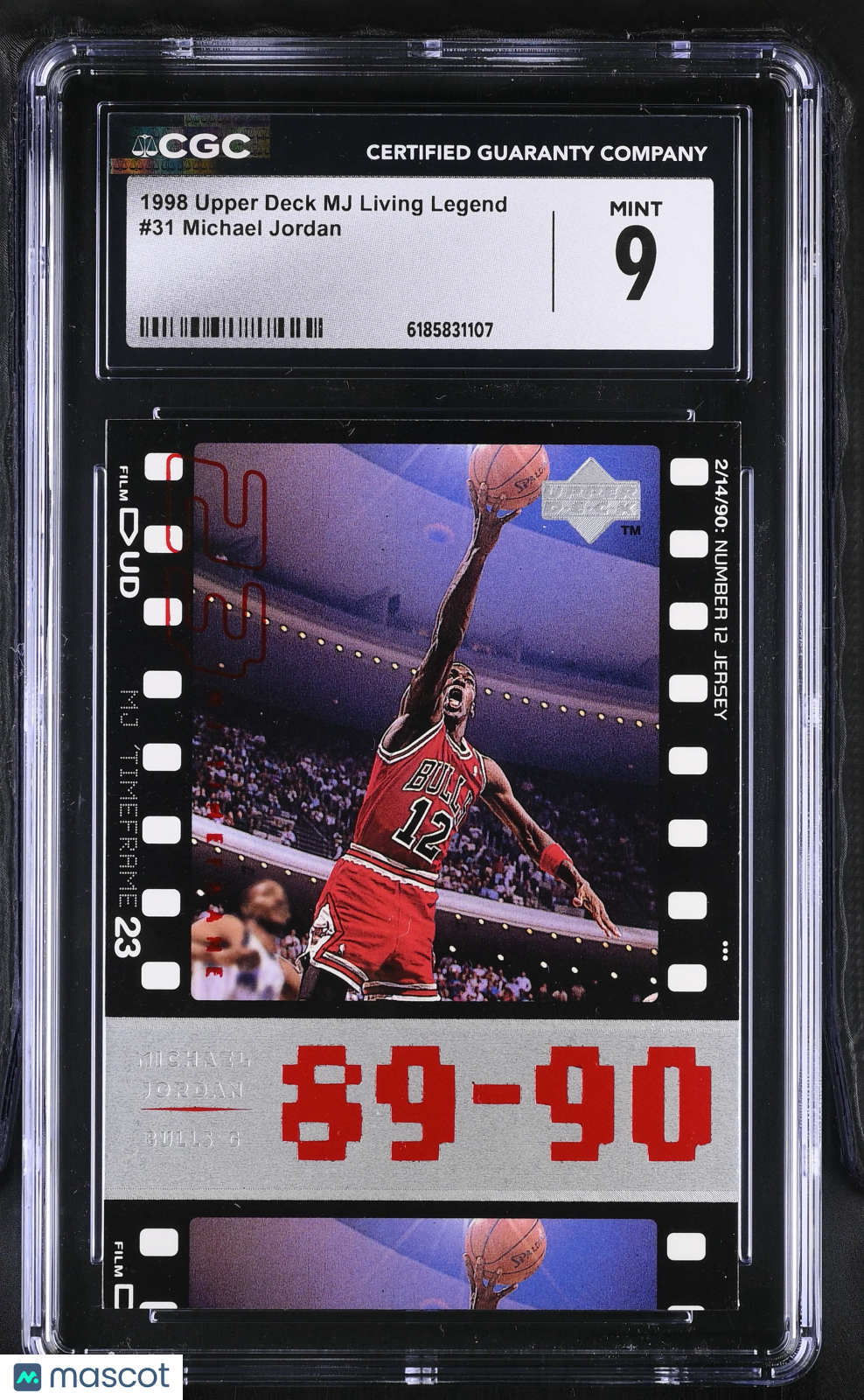 1998 Upper Deck MJ Living Legend Michael Jordan #31 CGC 9 Chicago Bulls