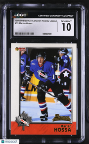 1998-99 Bowman Canadien Hockey League Marian Hossa Rookie #53 CGC 10