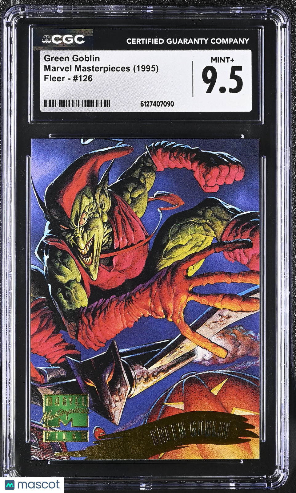 1995 Fleer Marvel Masterpieces Green Goblin #126 CGC 9.5