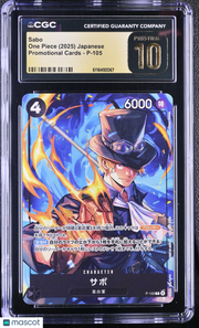 2025 One Piece Promotional Cards Sabo Japanese CGC 10 #P-105 Pristine
