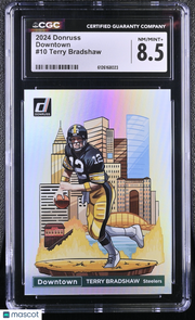2024 Donruss Terry Bradshaw Downtown #10 CGC 8.5 Pittsburgh Steelers
