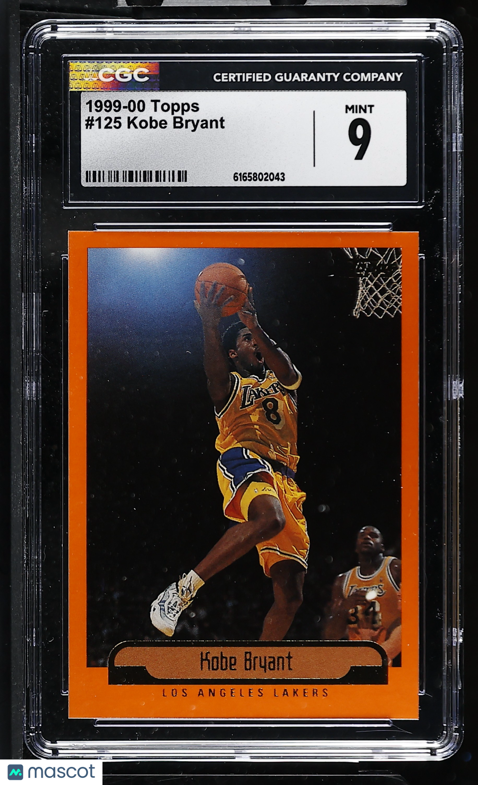 1999-00 Topps Kobe Bryant #125 CGC 9 Los Angeles Lakers