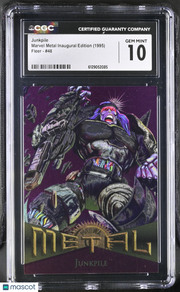 1995 Fleer Marvel Metal Inaugural Edition Junkpile #48 CGC 10