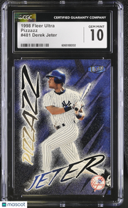 1998 Fleer Ultra Derek Jeter #481 CGC 10 New York Yankees