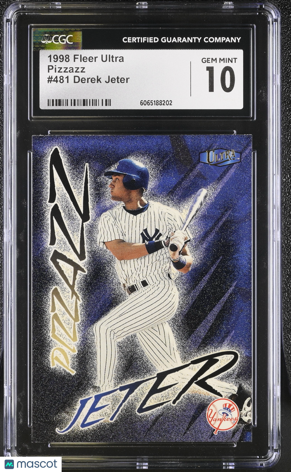 1998 Fleer Ultra Derek Jeter #481 CGC 10 New York Yankees
