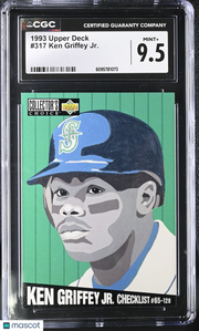 1993 Upper Deck Ken Griffey Jr. #317 CGC 9.5 Seattle Mariners