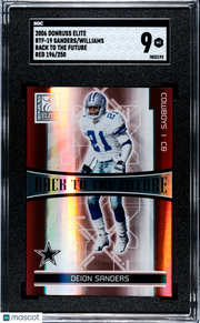 2006 Elite Williams Deion Sanders Back To The Future Red  /250 SGC 9 Cowboys