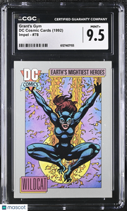 1992 Impel DC Cosmic Cards Grant's Gym #78 Wildcat CGC 9.5