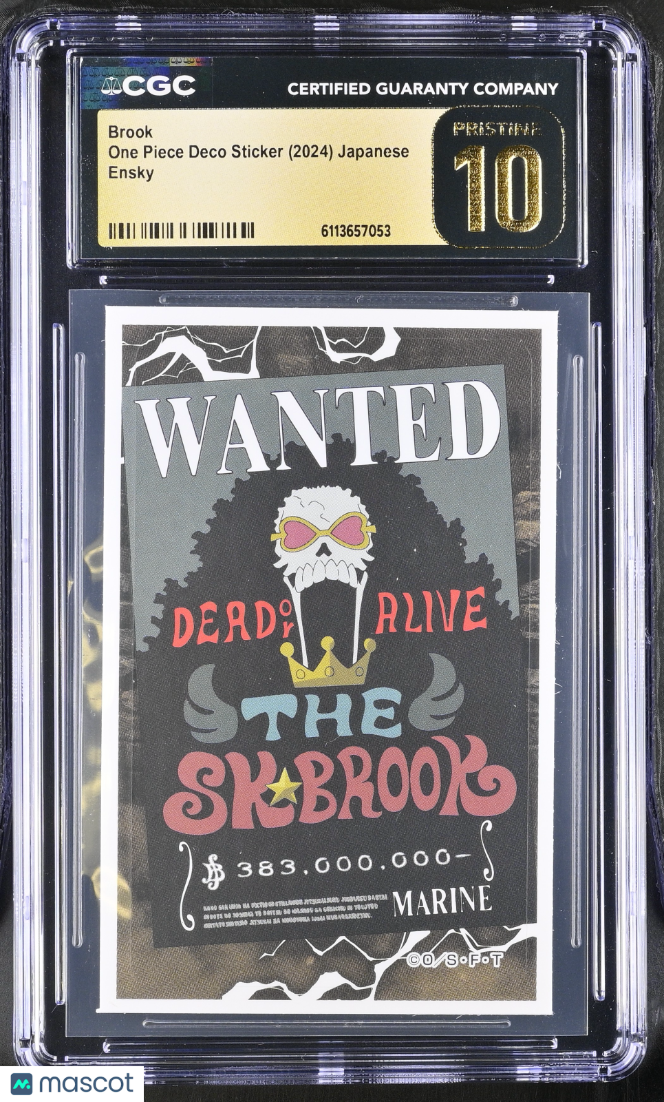 2024 Ensky One Piece Deco Sticker Brook CGC 10 Pristine