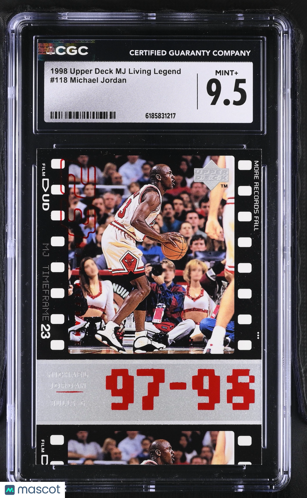 1998 Upper Deck MJ Living Legend Michael Jordan #118 CGC 9.5 Chicago Bulls